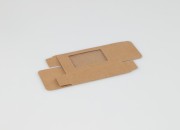 Kartonska kraft kutija za sapun 100x55x30mm, sa prozorom - 50 kom