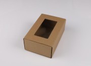 Kutija na izvlačenje od kraft papira 185x120x65mm sa prozorom - 50 kom