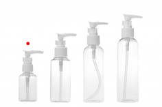 Providna PET flaša 50mL za pumpicom u dve boje za šampone - 12 kom