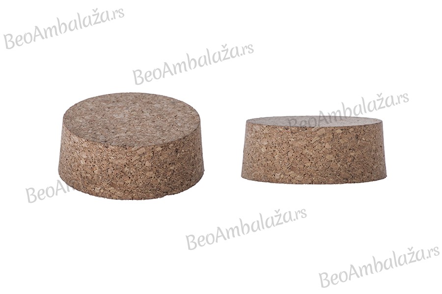 Široki konusni čep od prirodne plute 30x80/75 mm- za grlo PP89
