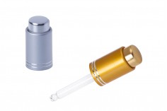 Luksuzna aluminijumska kapica za pipete od 5 do 100 ml sa dugmetom 