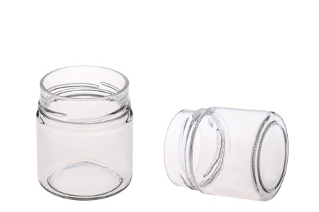 Staklena okrugla tegla 212mL Ergo* (za T.O. 70 Deep zatvarač) - bez zatvarača-dimenzije_slike