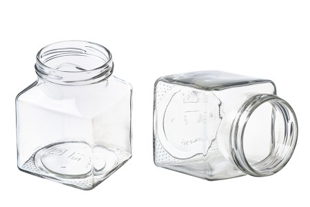 Staklena kockasta tegla za marmeladu 314mL (za T.O. 63 zatvarač) - bez zatvarača-slika_proizvoda