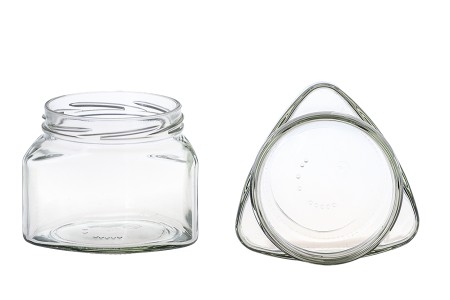 Trouglasta tegla za sos ili med 370mL - bez zatvarača-4