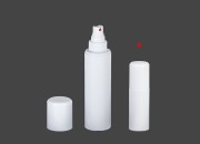 Plastična bela flašica 50mL za lagane masne supstance, sa sprejom i zatvaračem (PP28) - 12 kom