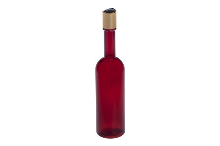 Plastična flašica 250 ml smeđa sa disk top zatvaračem (kapicom)-dimenzije_slike
