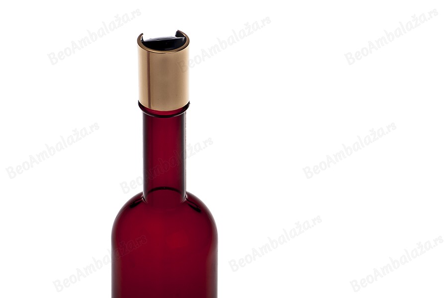 Plastična flašica 250 ml smeđa sa disk top zatvaračem (kapicom)-grupa_slika