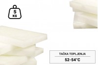 Parafinski vosak bele boje - ploča od 5 kg