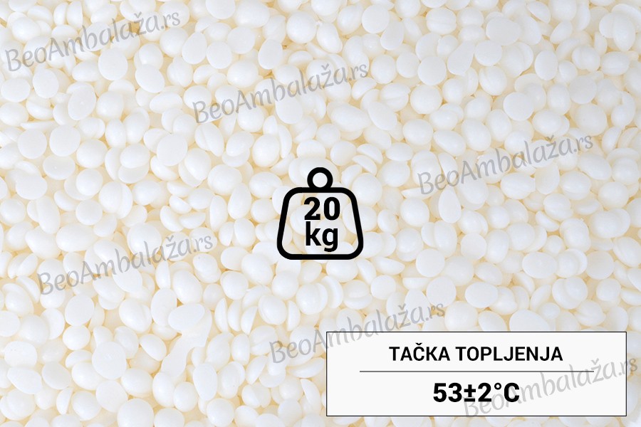 Biljni sojin vosak u obliku pastila - kutija od 20 kg