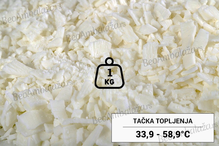 Meki biljni sojin vosak u obliku pahuljica - 1 kg