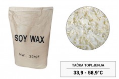 Meki biljni sojin vosak u obliku pahuljica - 25 kg
