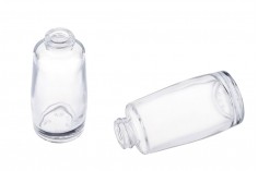 Staklena okrugla bočica 30mL za kreme sa plastičnom pumpicom u dve boje i providnim zatvaračem