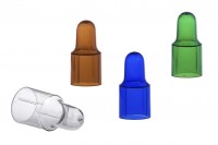 Plastični zatvarač / štitnik za pipetu u 4 boja: smeđa, plava, zelena i providna (za kapaljke sa aluminijumskim zatvaračem)