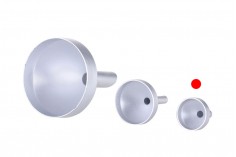 Aluminijumski levak u MAT srebrnoj boji sa prečnikom 17 mm (u donjem delu 4 mm)