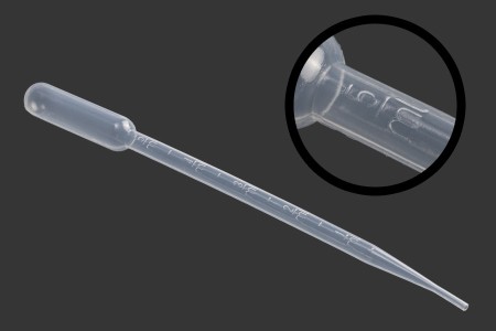Plastična pipeta 5mL sa mernim oznakama za zapreminu - 100 kom-dimenzije_slike