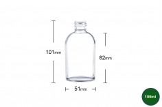 Staklena okrugla flašica 100mL (PP 20)