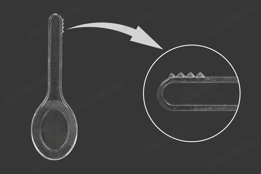 Plastična PE providna kašičica 9,1cm- 24 kom-dimenzije_slike