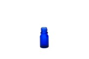 Plava staklena bočica za etarska ulja 5mL, sa grlom PP18 - bez zatvarača
