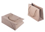 Papirna kraft poklon kesica 144x60x110mm sa pertlom širine 3 mm - 12 kom Papirna kraft poklon kesica 144x60x110mm sa pertlom širine 3 mm - 12 kom