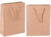 Papirna braon poklon kesa 190x80x240mm - 12 kom