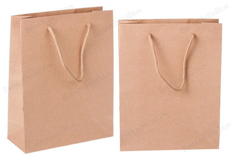 Papirna braon poklon kesa 190x80x240mm - 12 kom-slika_proizvoda