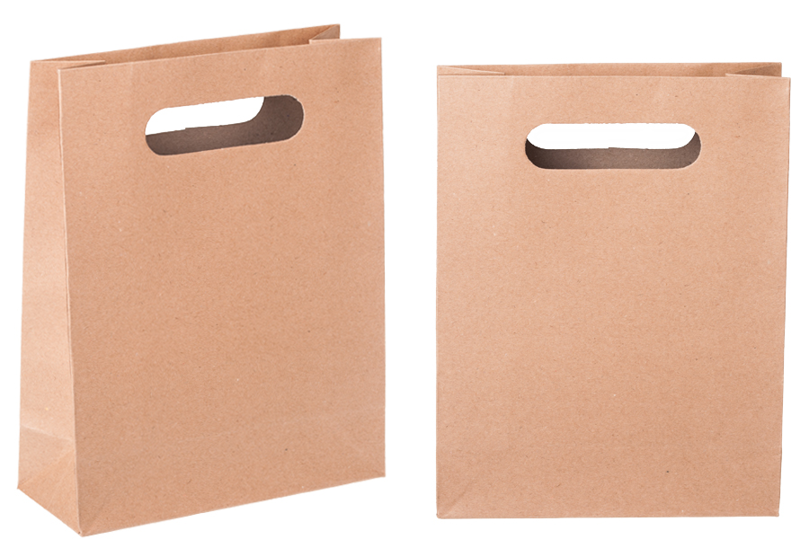 Papirna braon poklon kesa 190x80x240mm - 12 kom