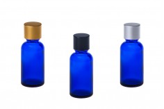 Plava staklena bočica za etarska ulja 30mL, sa grlom PP18 - bez zatvarača