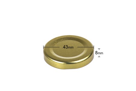 Zatvarač T.O. 43 zlatni sa ili bez flipa - 20 kom-dimenzije_slike