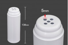 Plastični beli čep sa poklopcem sa malim otvorima od 5mm