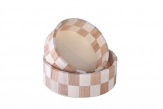 Drvena okrugla korpa 200x65 mm