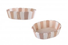 Korpa drvena ovalna 195x178x60 mm