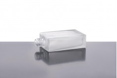 Staklena četvrtasta bočica od peskiranog stakla za parfeme 60mL (18/415)
