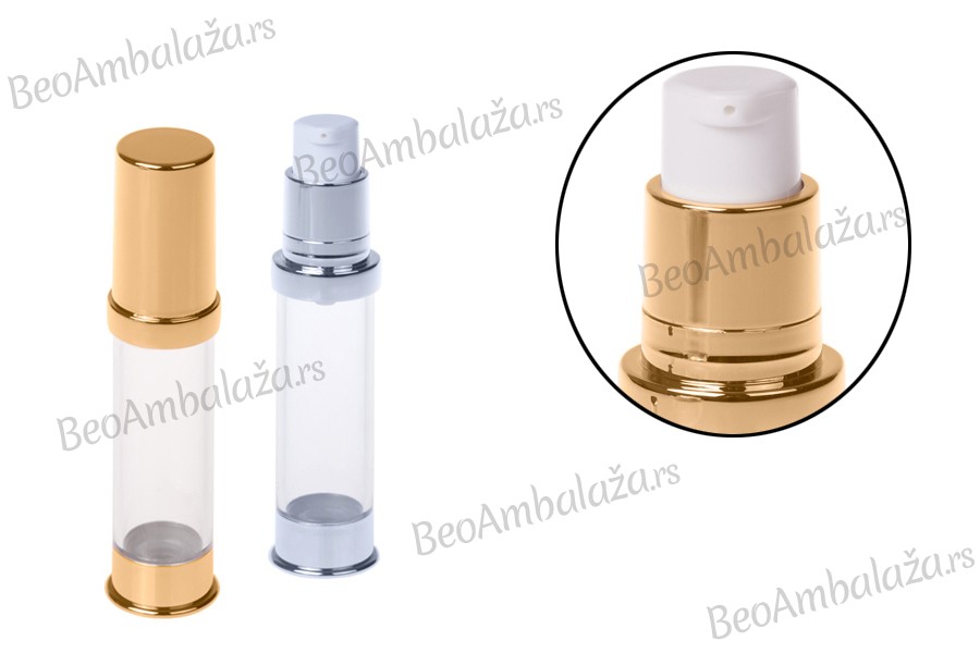 Airless bočica 10mL za kreme - 12 kom