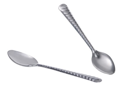 Srebrna metalna kašičića - 9,5 cm-dimenzije_slike