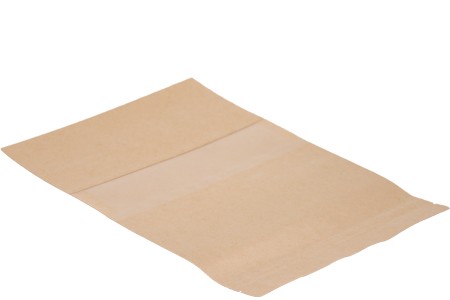 Kraft DoyPack 180x50x260mm kesice sa zip zatvaranjem i prozorom, unutrašnjom i spoljašnjom providnom oblogom, ovalnim dnom i sa mogućnošću termo zatvaranja – 100kom-grupa_slika