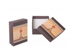 Papirna kutija sa motivima Ajfelovog tornja za nakit - 12 kom