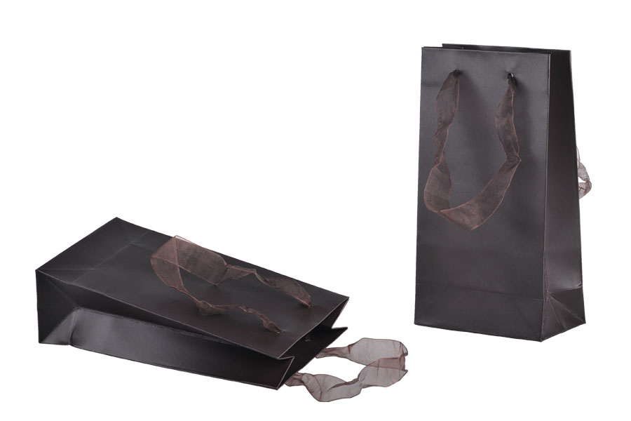 Papirna plastificirana kesa 110x60x200mm sa ručkicama od tila širine 2cm, više boja - 20 kom Papirna plastificirana kesa 110x60x200mm sa ručkicama od tila širine 2cm, više boja - 20 kom