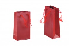 Papirna plastificirana kesa 110x60x200mm sa ručkicama od tila širine 2cm, više boja - 20 kom