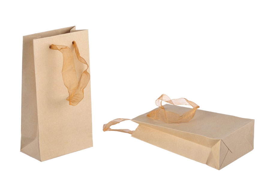 Papirna plastificirana kesa 110x60x200mm sa ručkicama od tila širine 2cm, više boja - 20 kom Papirna plastificirana kesa 110x60x200mm sa ručkicama od tila širine 2cm, više boja - 20 kom