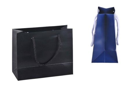 Papirna poklon kesa 220x95x180mm sa pamučnim ručkama, u dve boje - 20 kom-grupa_slika