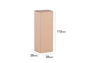 Kartonska kraft ekološka kutija 38x38x110mm - 20 kom Kartonska kraft ekološka kutija 38x38x110mm - 20 kom