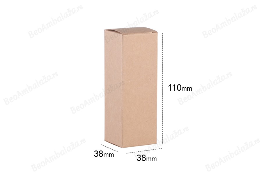 Kartonska kraft ekološka kutija 38x38x110mm - 20 kom-dimenzije_slike