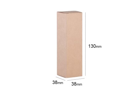 Kartonska kraft ekološka kutija 38x38x130mm - 20 kom-2
