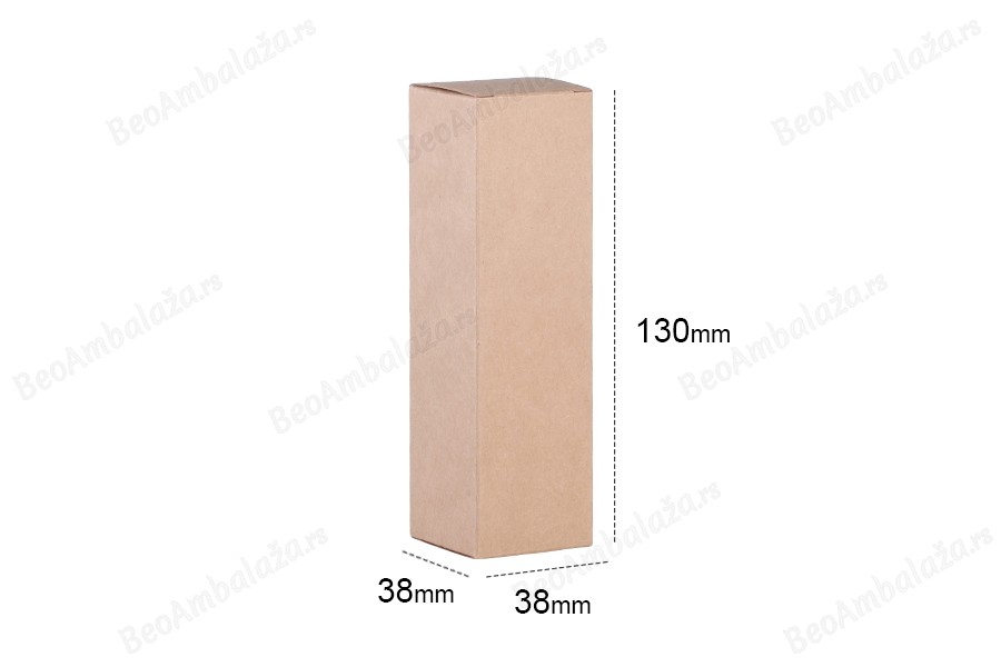 Kartonska kraft ekološka kutija 38x38x130mm - 20 kom-dimenzije_slike