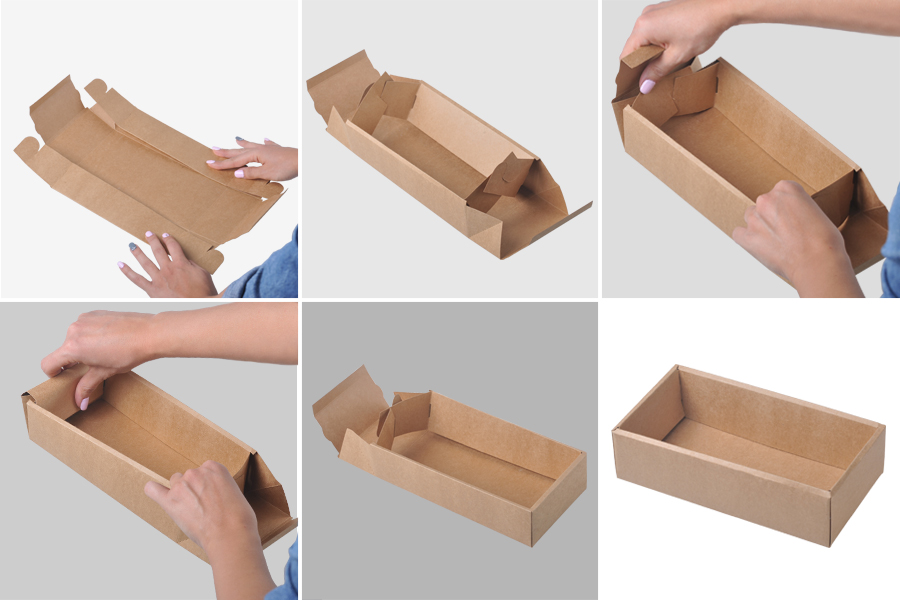 Kutija od kraft papira 240x130x60mm sa prozorom - 12 kom Kutija od kraft papira 240x130x60mm sa prozorom - 12 kom