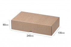 Kutija od kraft papira 240x130x60mm bez prozora -12kom