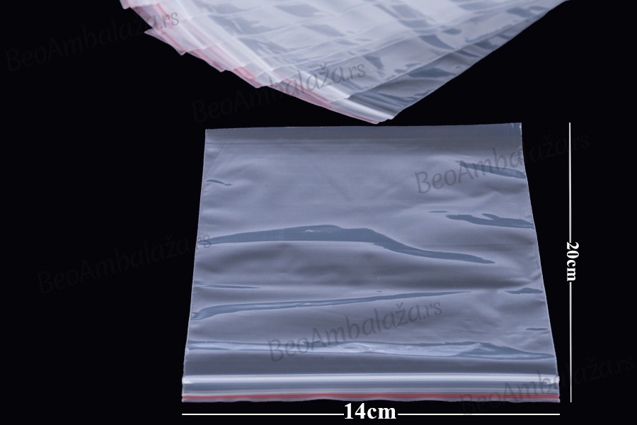 Transparentne vrećice sa Zip – zatvaranjem 14x20 cm – 100kom