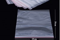 Vrečice sa Zip – zatvaranjem transparentne 25x35 cm, 100 kom