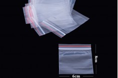 Plastične providne kesice 6x8cm sa zip zatvaranjem - 500 kom