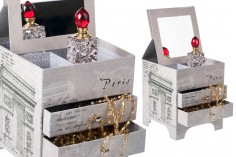 Kutija za nakit sa ogledalom i fiokama, motiv Ajfelov toranj